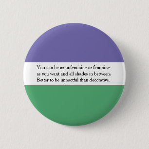 Feministische Button met Audrey Ludwig Quote
