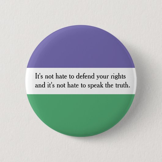 Feministische Button met Magdalen Berns Quote (Voorkant)