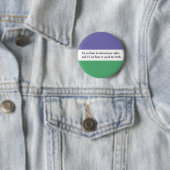 Feministische Button met Magdalen Berns Quote (In situ)