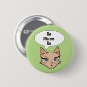 Feministische Cartoon Illustratie Ronde Button 5,7 Cm (Voorkant /achterkant)