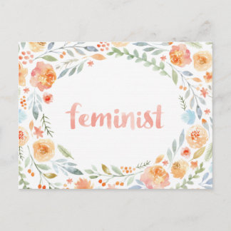 Feministische druk briefkaart