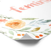 Feministische druk poster (Hoek)