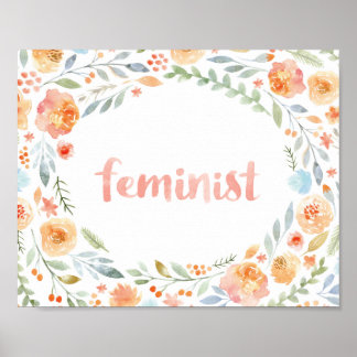 Feministische druk poster