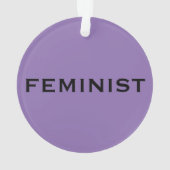 Feministische, gedurfde tekst over licht en donker ornament (achterkant)