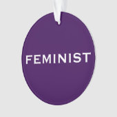 Feministische, gedurfde tekst over licht en donker ornament (voorkant)