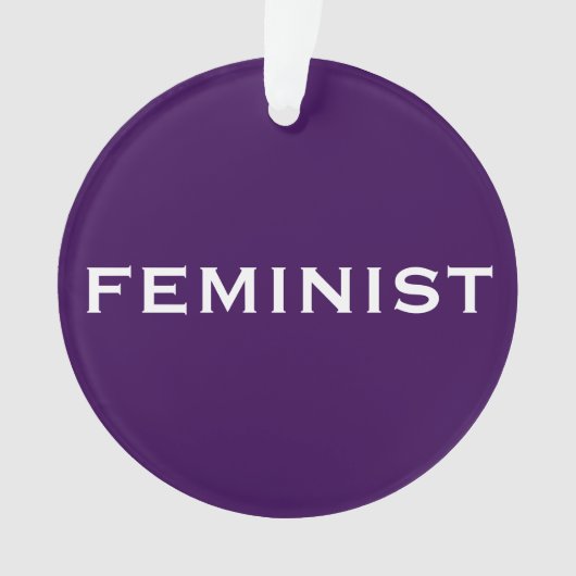 Feministische, gedurfde tekst over licht en donker ornament (voorkant)