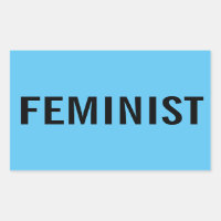 Feministische, gedurfde zwarte tekst op hemelsblau