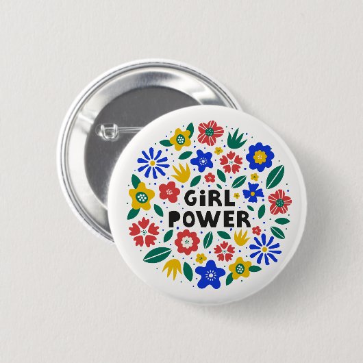 Feministische gelijkheid van vrouwen en mannen ronde button 5,7 cm (Voorkant /achterkant)