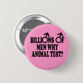 Feministische grappige badjes ronde button 5,7 cm (Voorkant /achterkant)