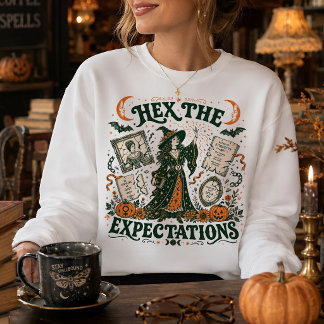 Feministische Heks Hex de Verwachtingen Halloween  Trui