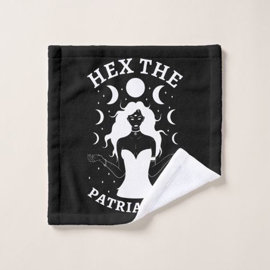 Feministische heks - Hex the Patriarchy II Bad Handdoek (Wasdoekje)