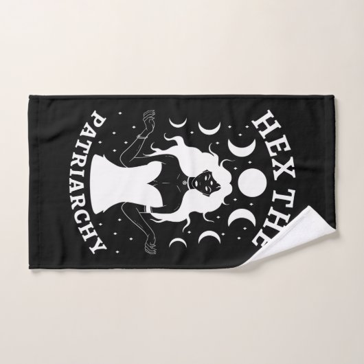Feministische heks - Hex the Patriarchy II Bad Handdoek (Handdoek)