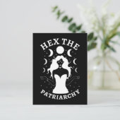 Feministische heks - Hex the Patriarchy II Briefkaart (Staand voorkant)