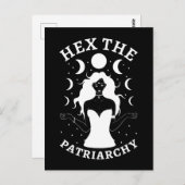 Feministische heks - Hex the Patriarchy II Briefkaart (Voorkant / Achterkant)