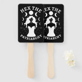 Feministische heks - Hex the Patriarchy II Handwaaier (Voorkant en achterkant)