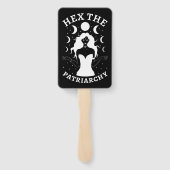 Feministische heks - Hex the Patriarchy II Handwaaier (Achterkant)