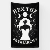 Feministische heks - Hex the Patriarchy II Spandoek (Verticaal)
