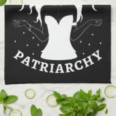 Feministische heks - Hex the Patriarchy II Theedoek (Gevouwen)