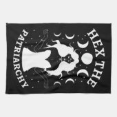Feministische heks - Hex the Patriarchy II Theedoek (Horizontaal)