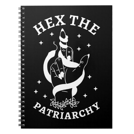 Feministische heks - Hex the Patriarchy III Notitieboek (Voorkant)