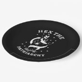 Feministische heks - Hex the Patriarchy III Papieren Bordje (Gekanteld)