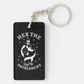 Feministische heks - Hex the Patriarchy III Sleutelhanger (achterkant)