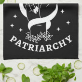 Feministische heks - Hex the Patriarchy III Theedoek (Gevouwen)