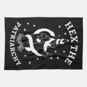 Feministische heks - Hex the Patriarchy III Theedoek (Horizontaal)
