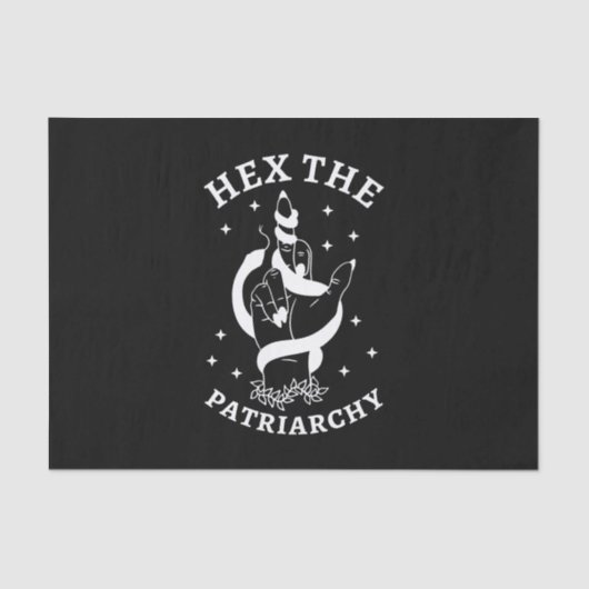 Feministische heks - Hex the Patriarchy III Tissuepapier (Voorkant)