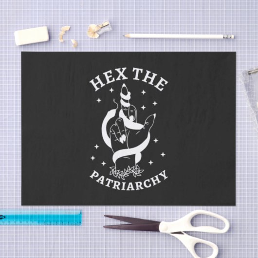 Feministische heks - Hex the Patriarchy III Tissuepapier (Craft)