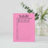 Feministische heks om lijst te doen briefkaart (Staand voorkant)