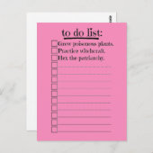 Feministische heks om lijst te doen briefkaart (Voorkant / Achterkant)