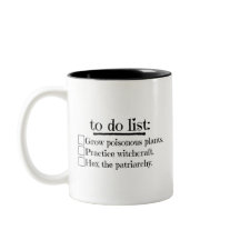 Feministische heks om lijst te doen