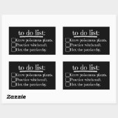 feministische heks om te doen rechthoekige sticker (Vel)