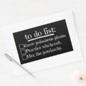 feministische heks om te doen rechthoekige sticker (Envelop)