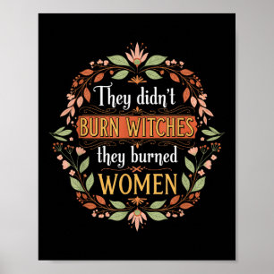 Feministische heksen die ze verbrandden heksen die poster