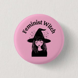 Feministische Heksen Vrouwen Empowerment Politieke Ronde Button 3,2 Cm