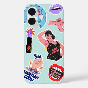 Feministische icoon vrouwen zullen empowerment ver iPhone 16 hoesje
