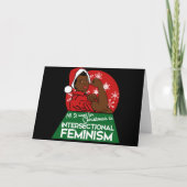 Feministische kerst feestdagen kaart (Voorkant)