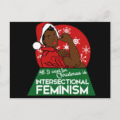 Feministische kerst feestdagenkaart (Voorkant)
