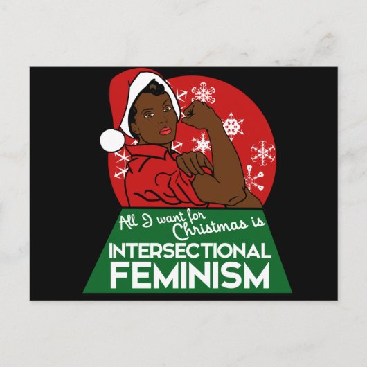 Feministische kerst feestdagenkaart (Voorkant)