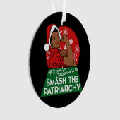 Feministische kerst ornament (voorkant)