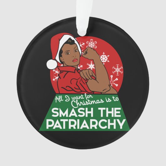 Feministische kerst ornament (voorkant)