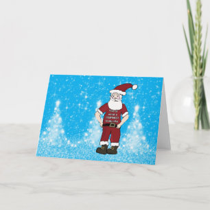 Feministische Kerstman Kerstkaart Feestdagen Kaart