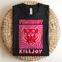 Feministische Killjoy Brullende Roze Tijger Meisje