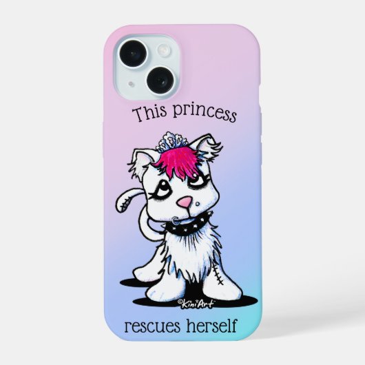 Feministische Kitty iPhone 15 Case (Achterkant)