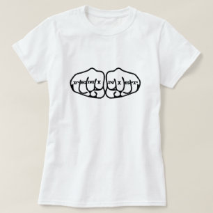 Feministische knokkeltatoeages T-shirt