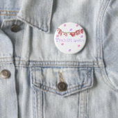feministische koningin ( ◕ ‿ ◕ ✿ ) ronde button 5,7 cm (In situ)
