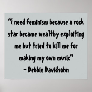 Feministische kunst - houtencanvasoffertes - cadea poster