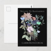 Feministische kunst Nolite Te Bastardes Carborundo Briefkaart (Voorkant / Achterkant)